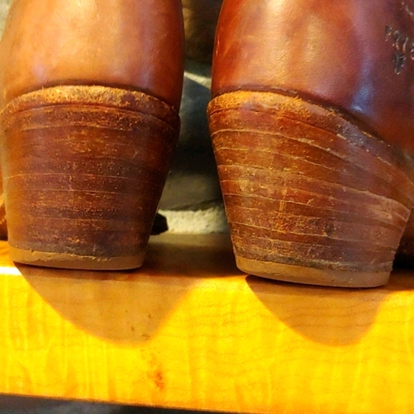 Frye Wiskey Brown Boots Made in U.S.A. - Picture 3 of 5